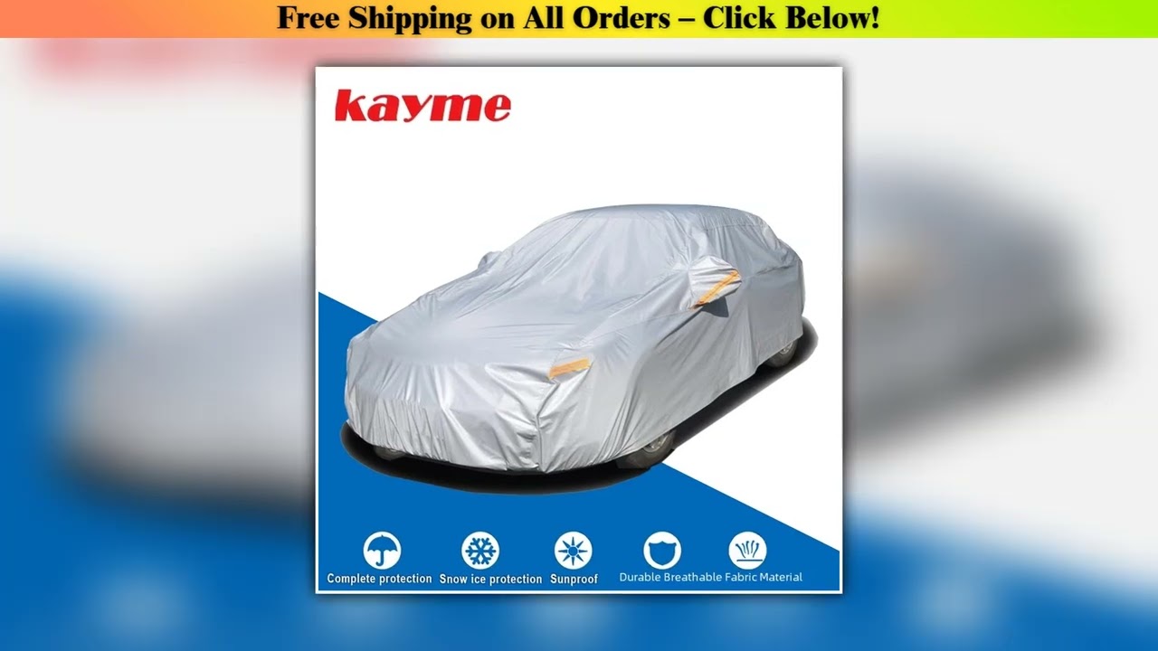 Kayme Add Cotton Car Cover Super Snow Cover Sunshade Waterproof Dustproof full universal auto