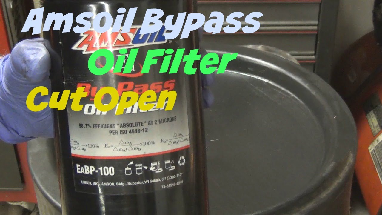 Amsoil Ea Bp 100 Bypass Oil Filter Cut Open And Inspected Youtube