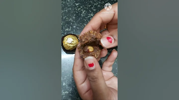 ASMR|| expensive chocolate ferrero rocher!🤩🍫 #foodshorts #shorts #chocolate #trending #asmr
