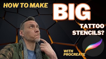 How To Make A Big Tattoo Stencil In Procreate - Printing Large Tattoo Designs