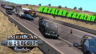 American Truck Simulator •• ZİNCİRLEME KAZA OLAYI screenshot 2
