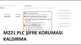 M221 PLC SIFRE KORUMASI KALDIRMA
