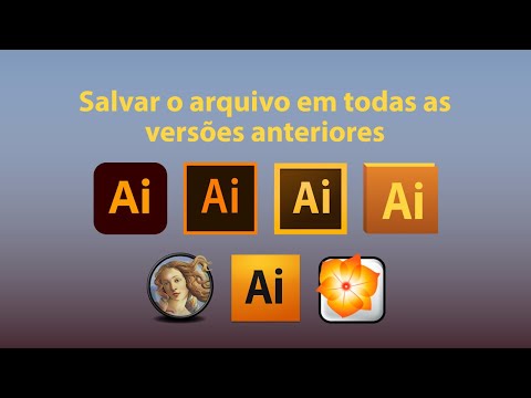 Vídeo: Como faço para salvar um arquivo do Illustrator como uma versão mais antiga?