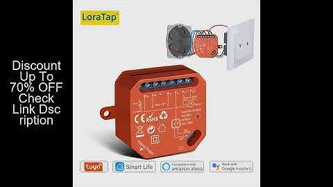 LoraTap Zigbee Curtain Switch Module for Roller Shutter Blind Motor DIY Tuya Smart Home by Google As