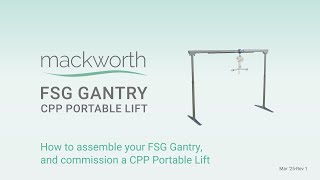 Complete FSG 440 Assembly with CP440P Overhead Ceiling Lift