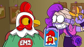 Brawl Stars Animation #92 - EMZ Hairdresser Vs. CHICKEN RICO