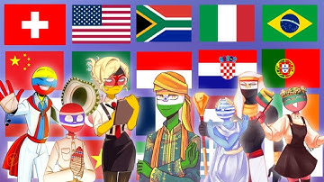 countryhumans in 70 Languages meme