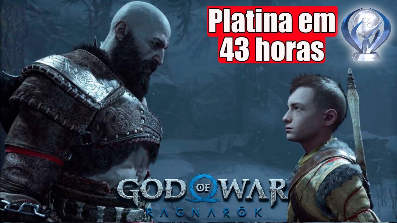 Obtivemos a platina de God of War Ragnarok em 49 horas