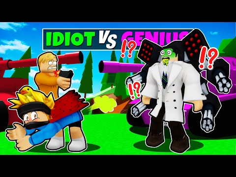 IDIOT vs GENIUS WAR in Roblox BROOKHAVEN RP!!