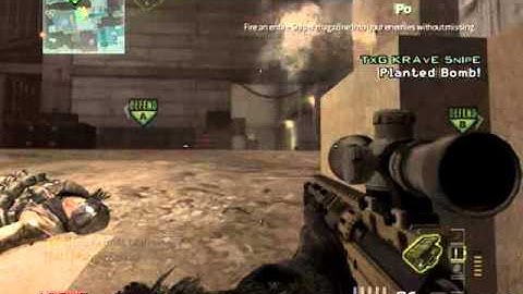 Mw3 7 man kill feed montage on hardhat