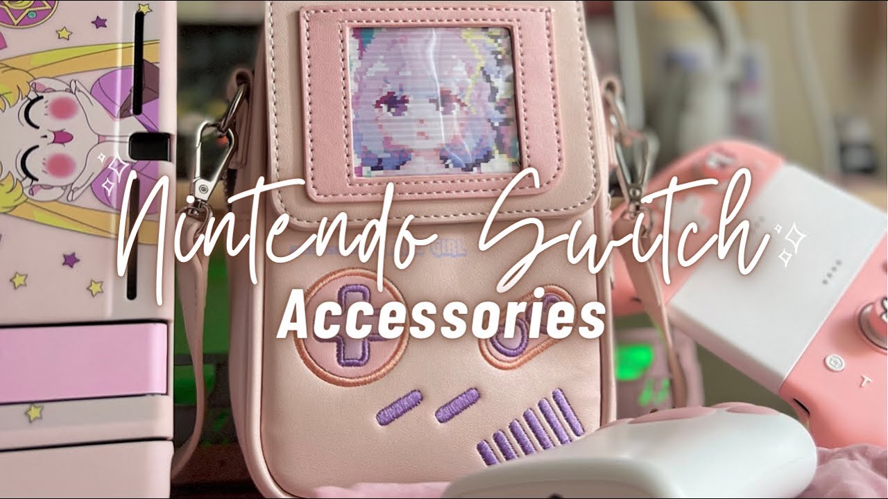 🎮 nintendo switch accessories unboxing | case, thumb grips, controller + gameplay✨