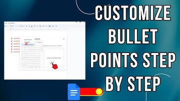 Google Docs: Customize Bullet Points Step By Step