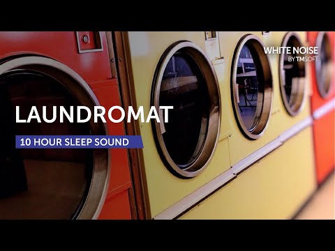Laundromat Sound: Gas Laundry Machine Washer Dryer Sleep Sound - 10 Hours - Black Screen