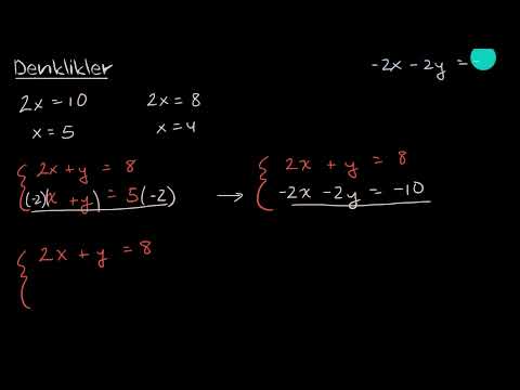 Video: Cebirde bir denklem sistemi nedir?