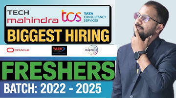 Tech Mahindra New Hiring Announced | TCS, Wipro, Yash Technologies Jobs  Register Now