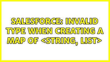 Salesforce: Invalid type when creating a map of ＜string, list＜innerclassobject＞＞