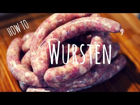 Video: Wie Man Hausgemachte Schweinewürste Macht