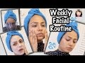 MY AT HOME WEEKLY FACIAL/ SKINCARE ROUTINE FOR COMBINATION SKIN