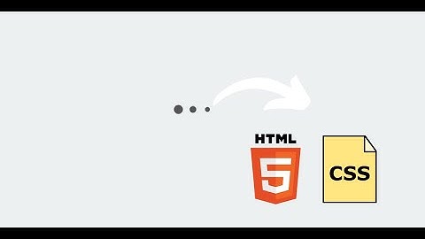 Three dots loading animation with HTML & CSS