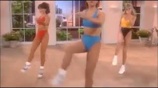 AEROBICS DANCE EXERCISE FOR ABS, BUNS & THIGHS