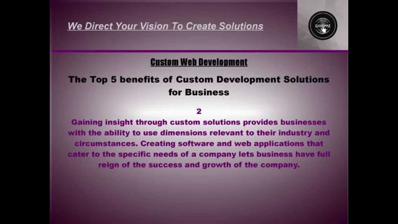 Benefits of Custom Web Application Development