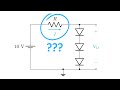 Diode Design Problem: Choose R