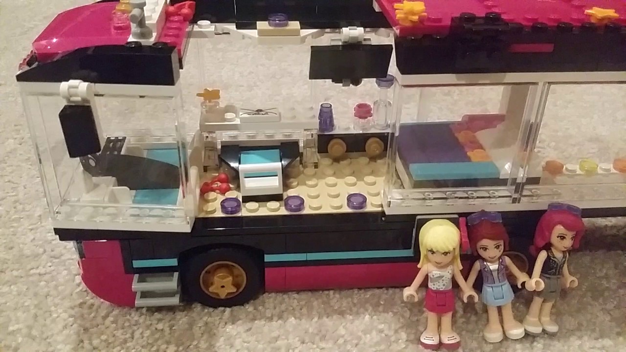 Lego friends living camper an tour - YouTube