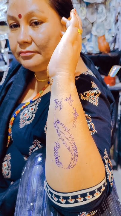  feather tattoo design for women #tatttoo #design #shorts - YouTube