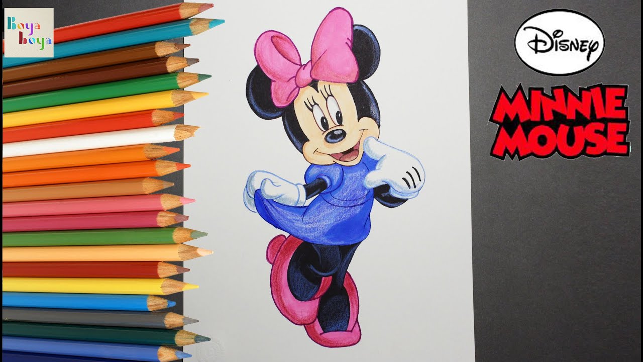Minnie Mouse | Disney | Boya Boya Pinta Pinta | Cómo Dibujar - YouTube