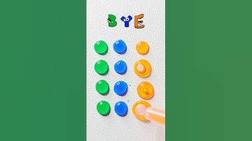 Bye waterdropart fullversion #alphabetlore #colormixing #brainrot