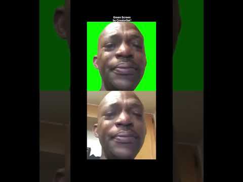 Man Crying Green Screen 