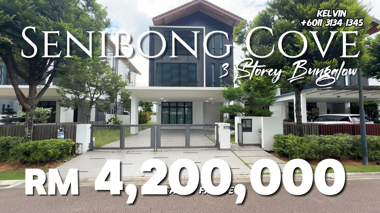 【JB Prorperty #014】Senibonog Cove 3 Storey Bungalow you cannot miss! Superb view to Singapore!