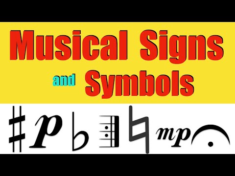 Video: Muzički znakovi, simboli i instrumenti. Muzičko djelo je sviralo kao pozdrav