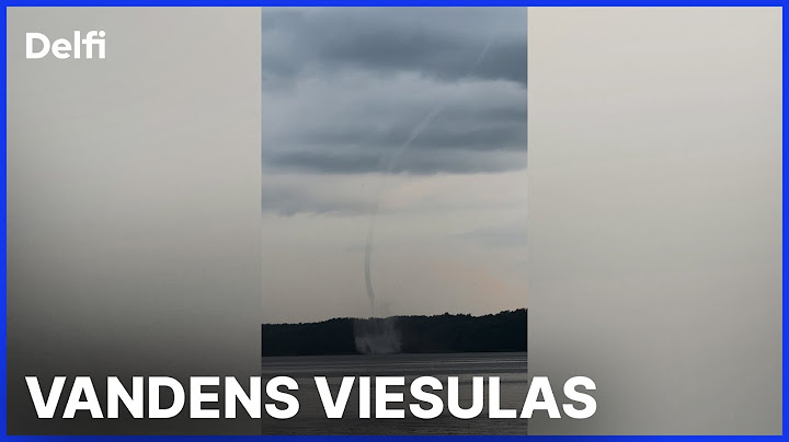 Rumšiškėse užfiksavo kvapą gniaužiantį vaizdą – vandens viesulą