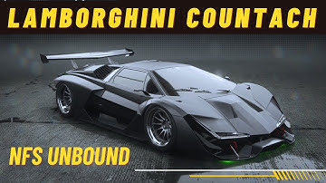 NFS Unbound | Lamborghini Countach 25th Anniversary Customization | Regera EngineSwap