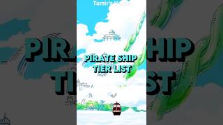 Pirate Ship Tier List #anime #onepiece #shorts