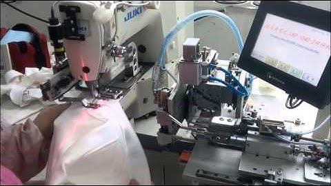 RAMBO Automatic belt loop machine working in customer factory