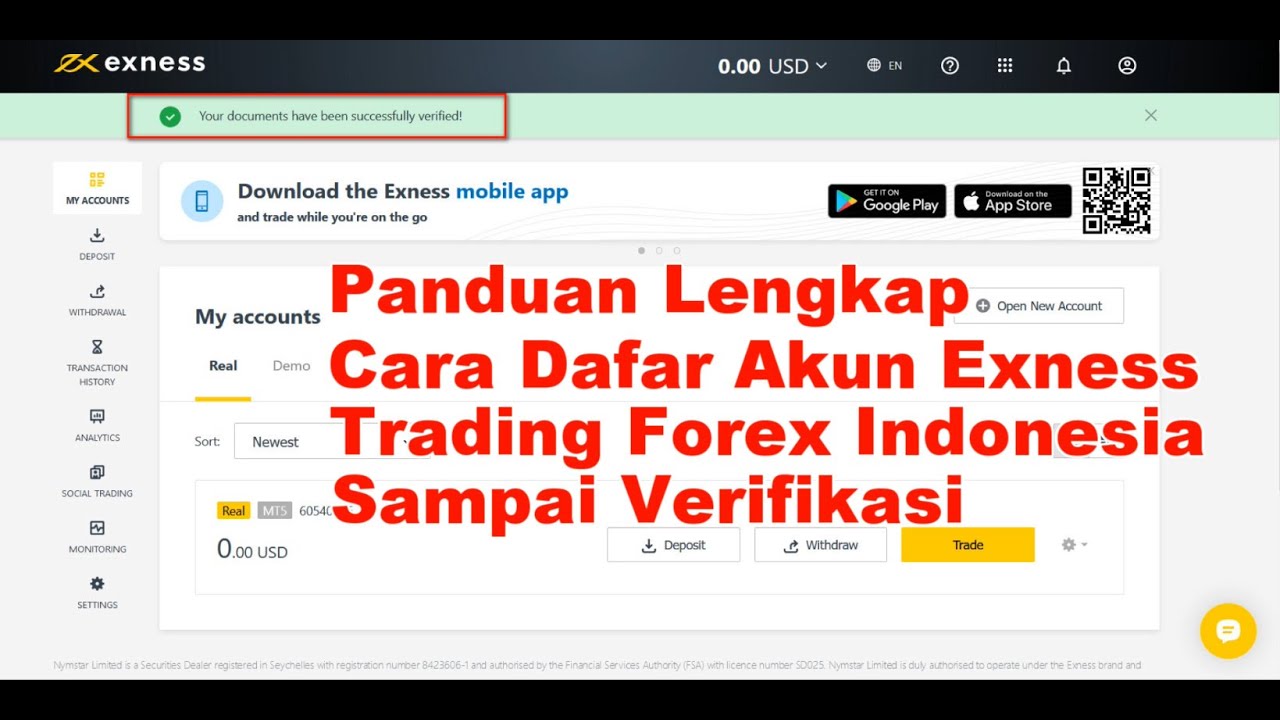 PANDUAN LENGKAP CARA DAFTAR AKUN EXNESS TRADE INDONESIA SAMPAI ...