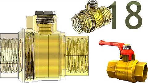 18-Project 54| Ball Valve 1|SolidWorks Tutorial: adding screw mates to threads (sub-Assembly2)