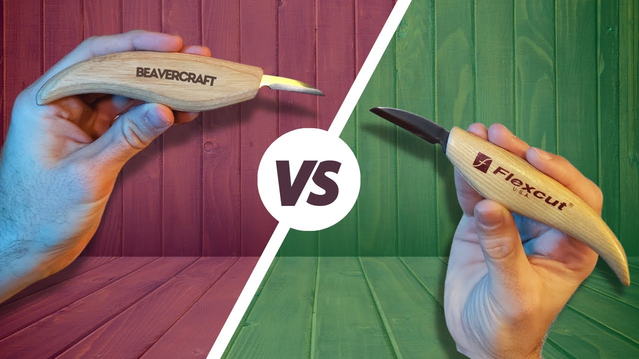 Flexcut VS BeaverCraft Knife Showdown - Which Set is Best for Beginner  Whittling & Wood Carving? 