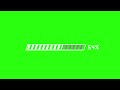 Green Screen Loading Bar at 100 Percent progress horizontal