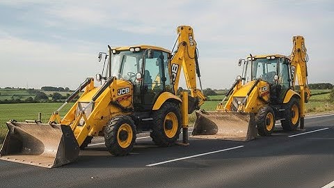 2 New JCB 3dx Eco Machine Loading Mud Tractor