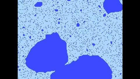 Minority Rule Cellular Automaton (9% vs 8% Density)