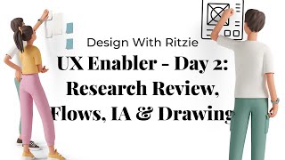 Lean UX Enabler (Concept & Lo-Fi Designs) - Day 2: Research Review, User Flows, IA & Drawings