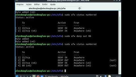 Utilizando o UFW no Linux Ubuntu