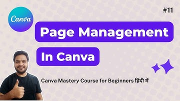 Page management in Canva | How to add/delete/move pages | Canva Tutorial for Beginners in Hindi 11