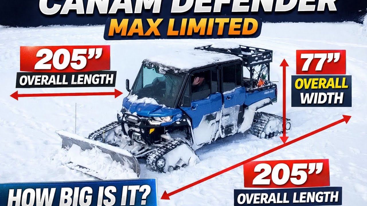 Обзор квадроцикла CAN-AM Defender Max Limited 2023 года с гусеницами Camso 4S1...