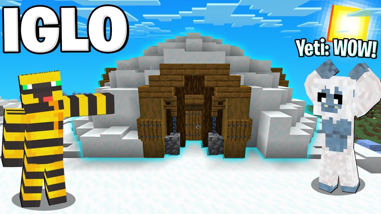 ZBUDOWAŁEM IGLO DLA YETI w Minecraft! YouTube
