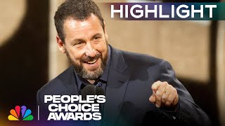 Adam Sandler Accepts The Peoples Icon Award Peoples Choice Awards 2024 Nbc