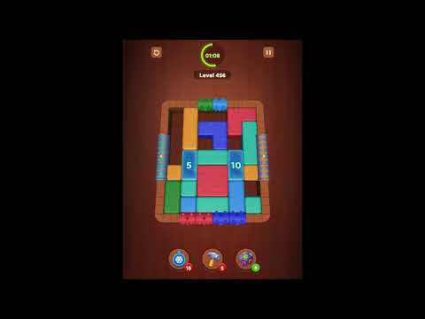 Wood Block Jam Levels 451-452-453-454-455-456-457-458-459-460
